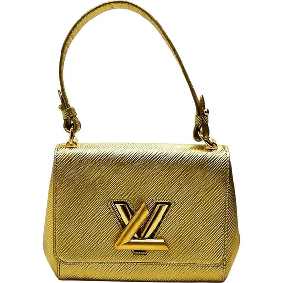 (S6) Louis Vuitton Hand Bag Twist PM Gold Epi Leather - Picture 1 of 13